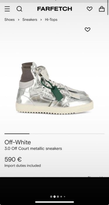 Off white silver limited edition adidasi