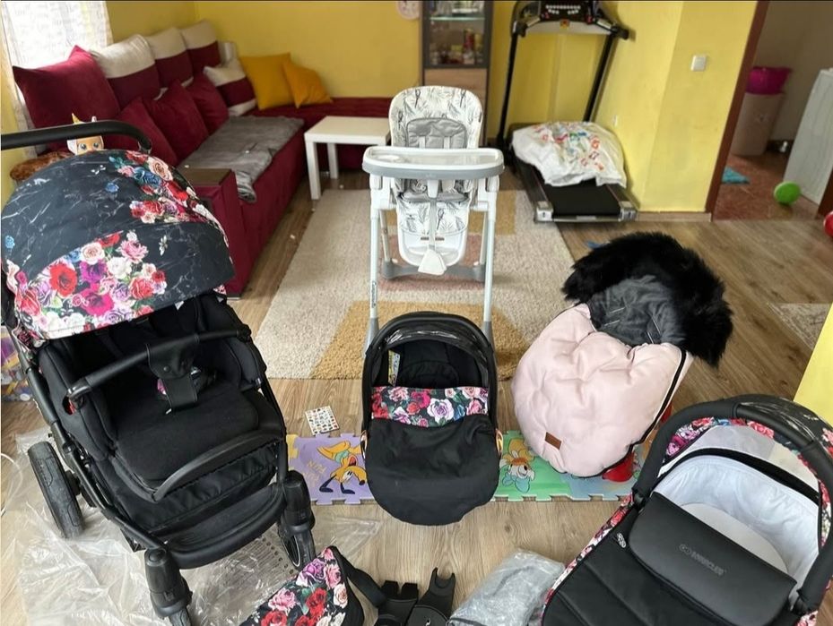 Комбинирана количка Baby Active Musse Rose Gold + ПОДАРЪК !!!