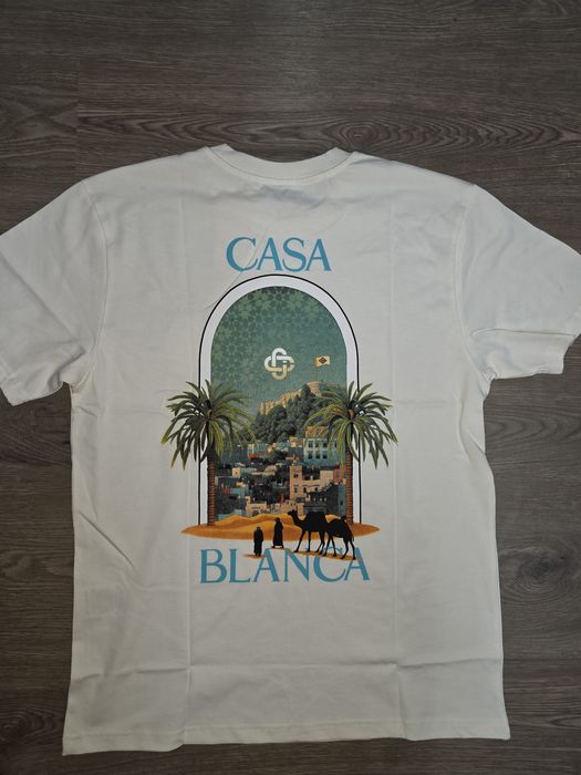 Tricou Casablanca alb cu imprimeu