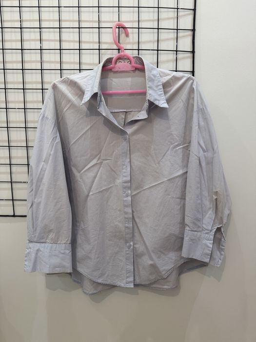 Рубашка голубая оверсайз