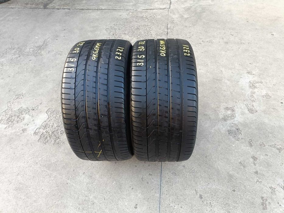 Doua anvelope de vara 315 30 22 pirelli p zero 6,5 mm dot 2321