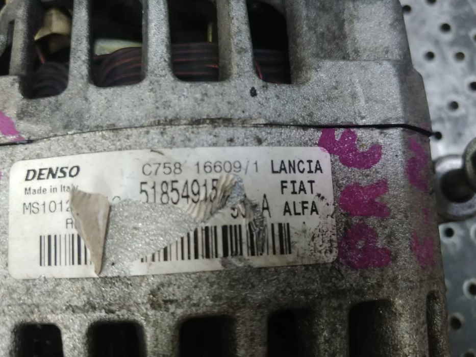 alternator 1.3 d 199a3000 lancia musa ypsilon 843 fiat grande punto 51854915