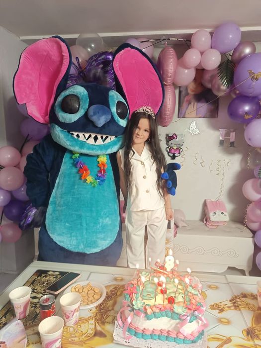 Costume Cosplay Mascote de Stitch delux din desene animate, nou