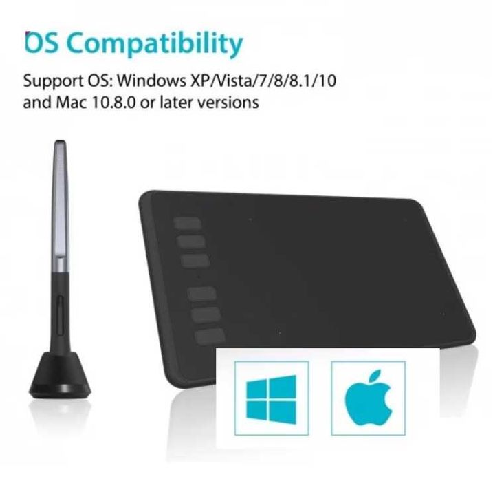 Tableta grafica, HUION, H640P Slim Compact 8192/5080 Negru Gri