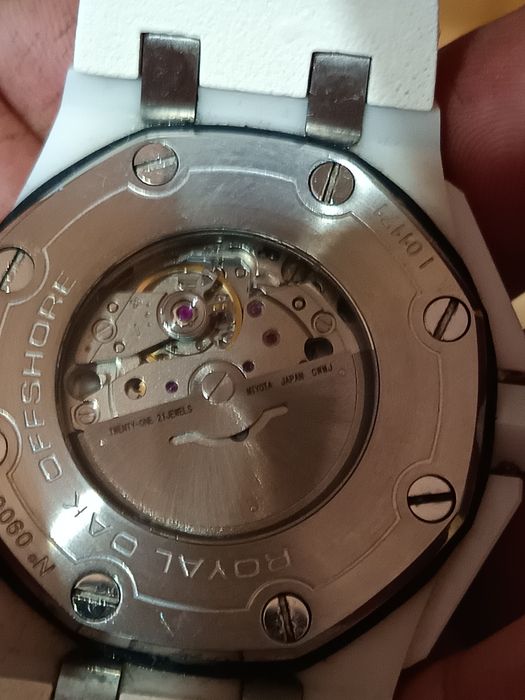 Часовник  42mm "Miyota"8215  бяла керамика