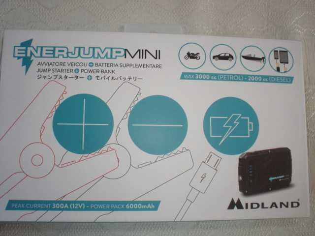 Robot pornire auto MIDLAND ENERJUMP MINI - 12 V - POWER BANKsigilat
