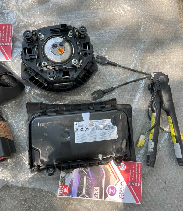 Fiat 500 kit airbag volan genunchi pasager - set centuri de siguranta