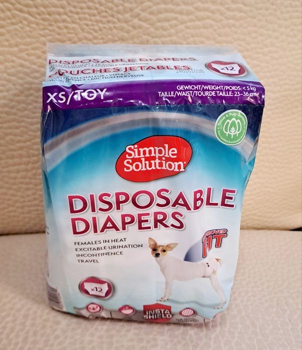 Памперс за женски кучета / до 5 кг. / 11 броя XS