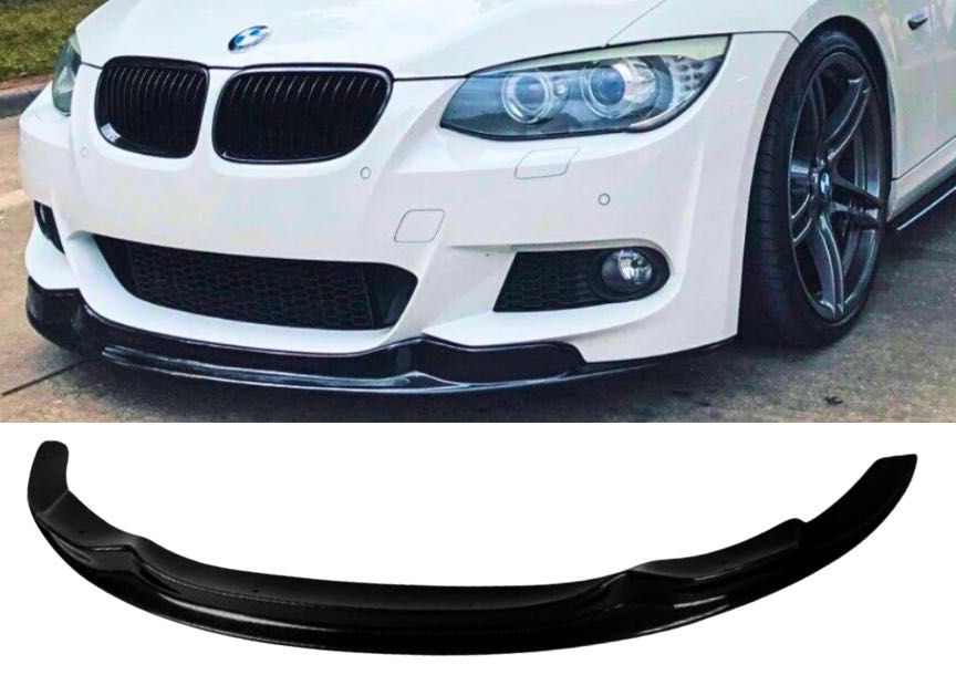 Преден Лип Спойлер BMW E92 – GTS Дизайн – Черен Гланц