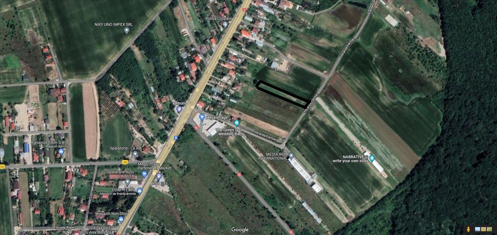 Teren intravilan Ciolpani, km 35