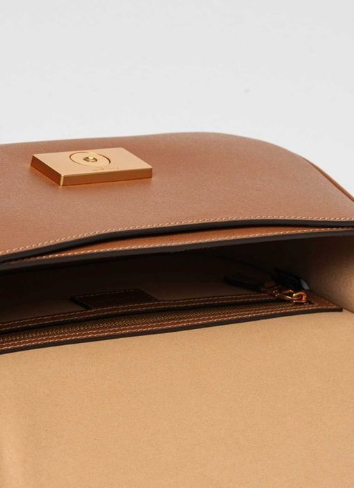 KATE SPADE - Кожена чанта Katy, Канелено кафяво