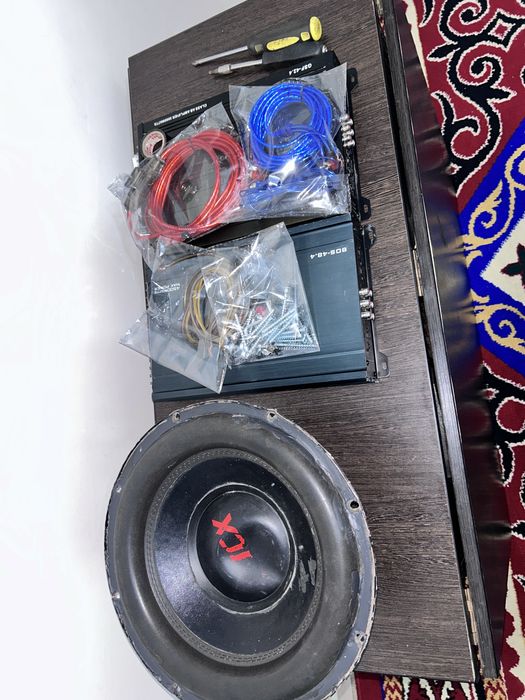 Сабвуфер kicx, усилитель bos-mini