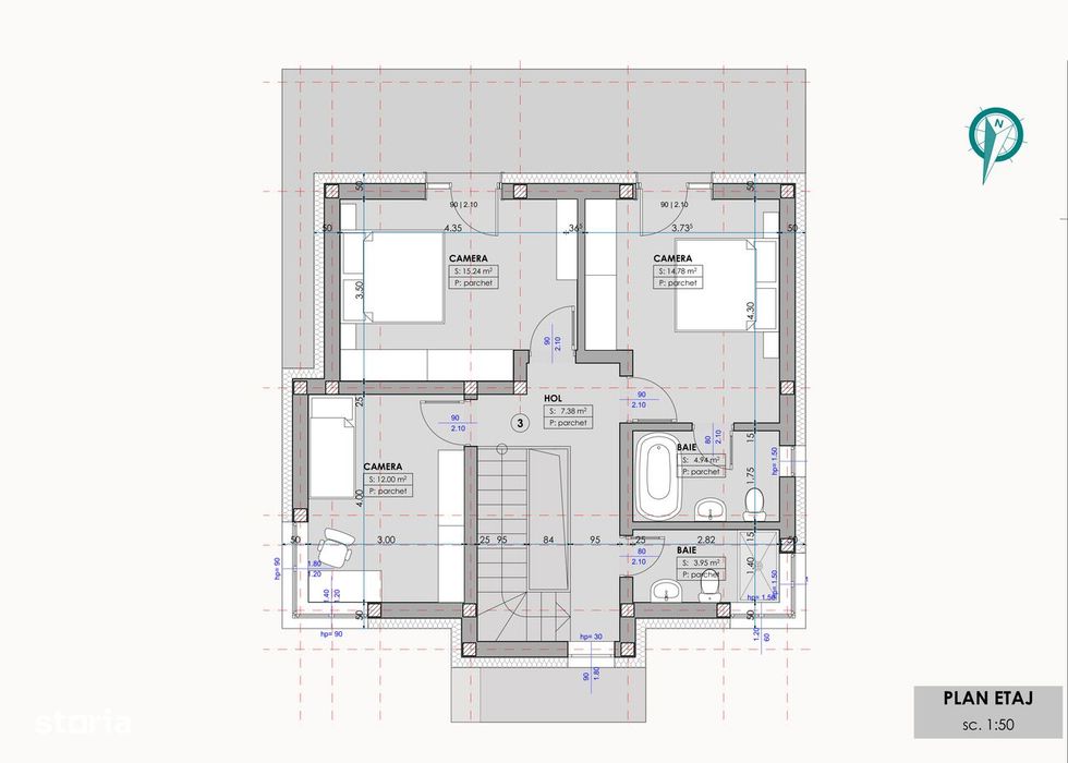 Casa noua cu etaj - Paleu - IMOBIHOR