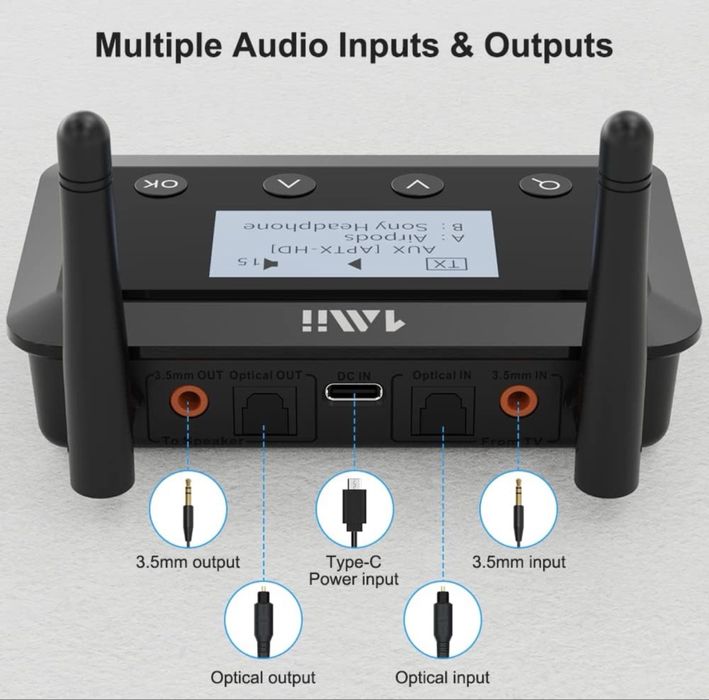 1 Mii B03 Bluetooth Stereo Transmitter/Receiver