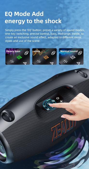 Zealot s89 boxa bluetooth 250w 48000 mah baterie