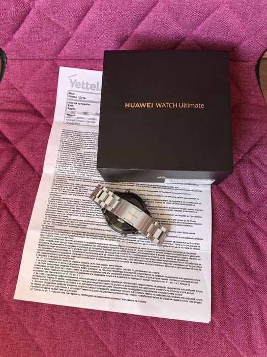 Чисто Нов, Huawei watch Ultimatе в гаранция от Yettel.