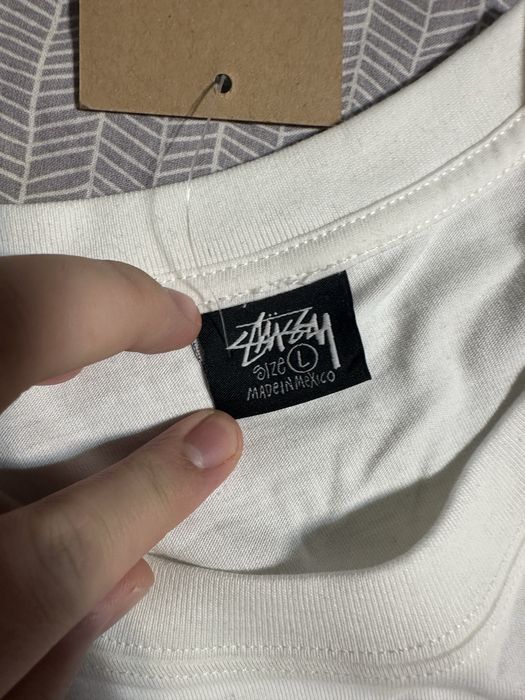 Tricou Alb Stussy