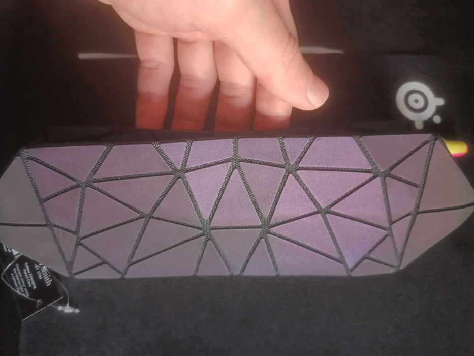 Penar Luminous Pencil Pen Pouch Big Capacity, Holographic Reflective