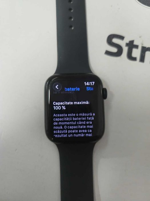 Smartwatch Apple Watch SE3, GPS, 44mm, aluminiu, bleumarin -T-