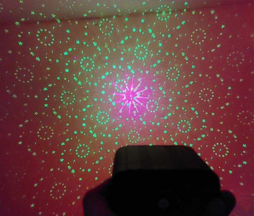 DJ Disco Laser за партита с вградена презареждаща се акумулаторна бате