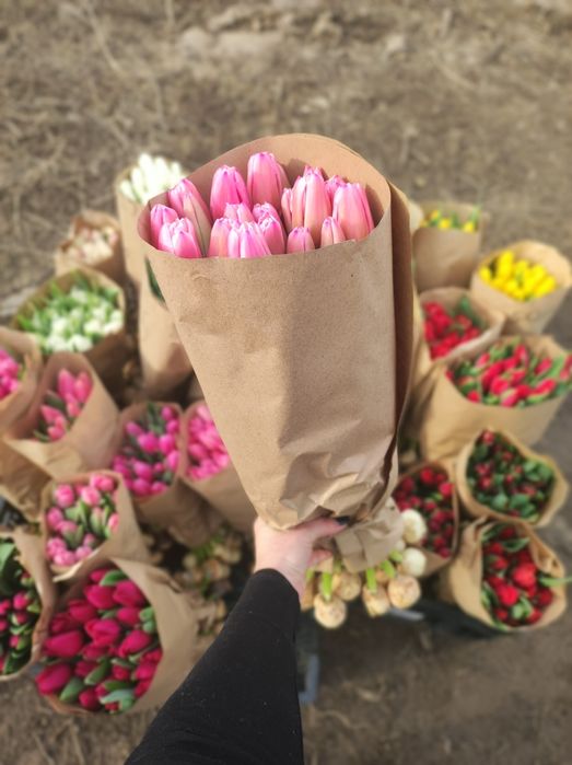 Букет 101 тюльпан новый