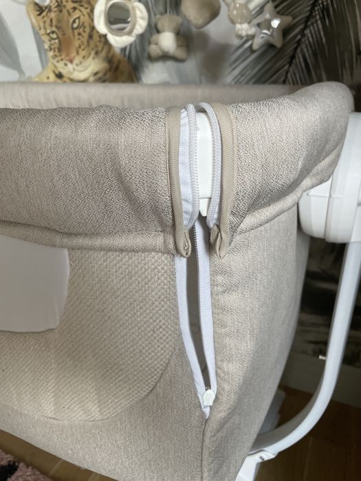 Patut, Cullami, co-sleeper 2 in 1, Cu laterala culisanta, Cu setare unghiulara, Cu roti, Reglabil in 8 pozitii pe inaltime,