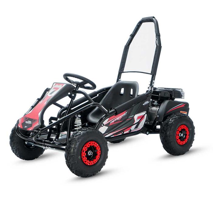 Buggy copii 98cc Mud Monster 6" automata 4T benzina rosu