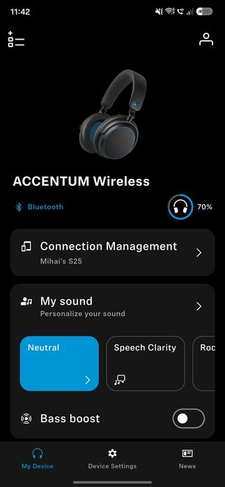 Căști Sennheiser Accentum Wireless Blue + Husă