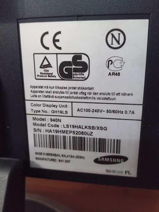 Монитор Samsung  940N