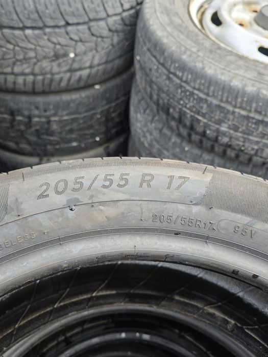 4 Броя 205/55/17 Michelin 7mm 21dot КАТО НОВИ