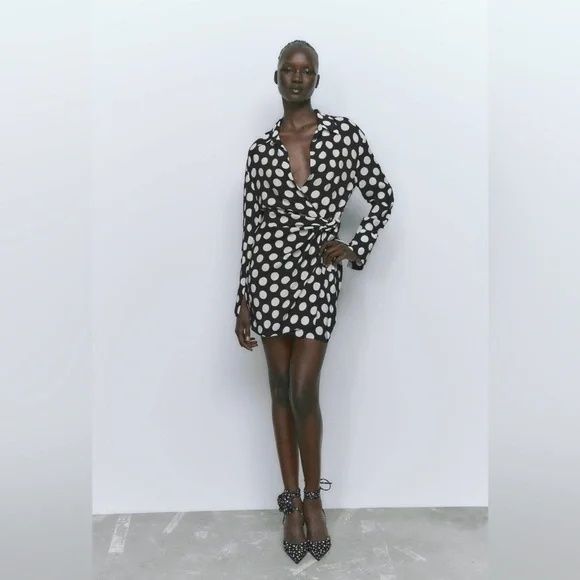 Rochie cu buline Zara limited edition