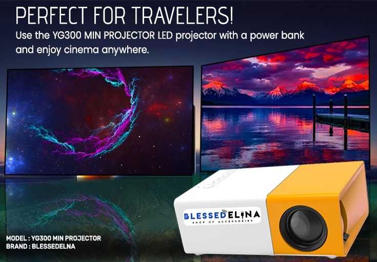 Нов YG300 LED видео 4 цвята проектор/Full HD/домашно кино/дистанцио