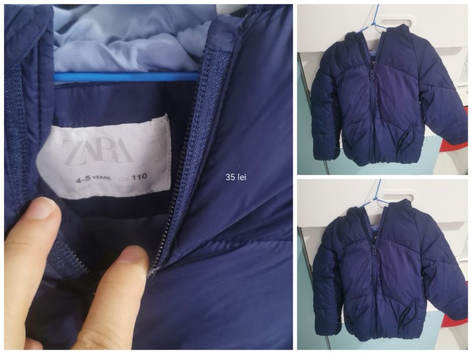 Lot haine camasa geaca groasa impermeabila 104 - 116 zara hm reserved