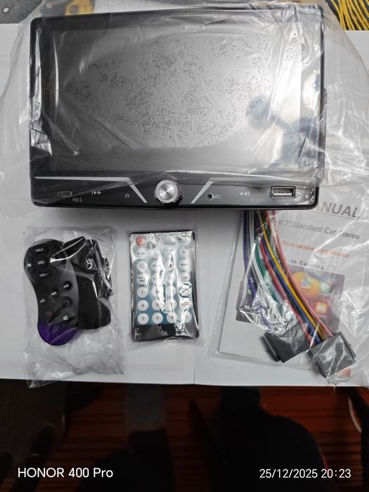 Car mp5 player cu conectare wireless android auto și carplay