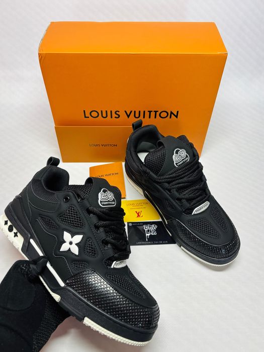 Louis vuitton skate negru alb