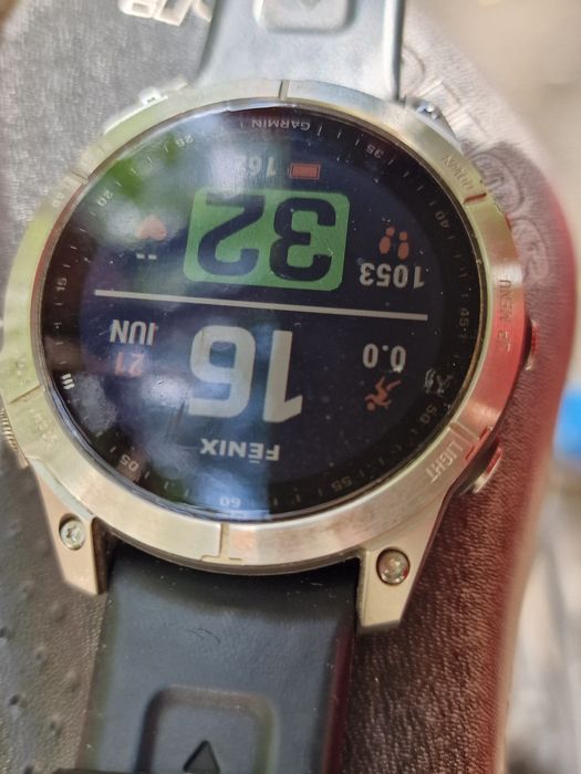Garmin Fenix 7, 47mm, silver/graphite,  impecabil