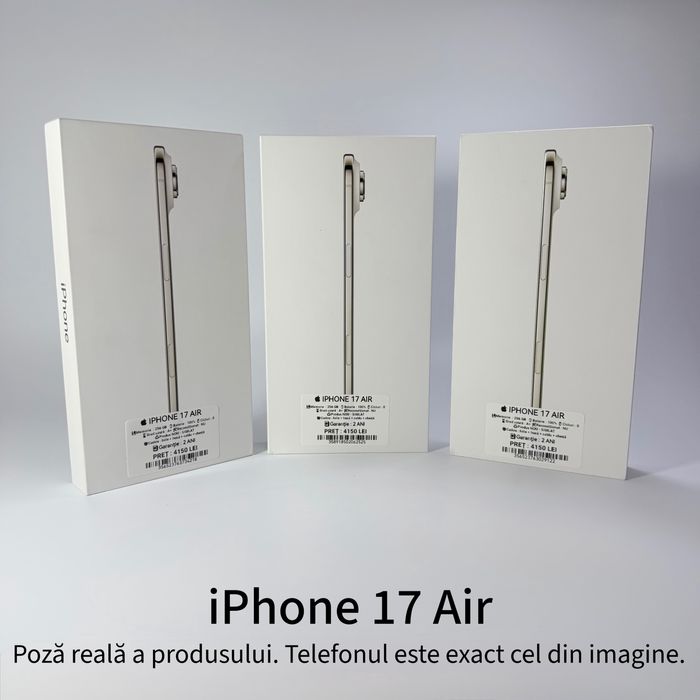  iPhone 17 Air 256 gb , NOU SIGILAT 100% ! Garantie 2 ani + cadou
