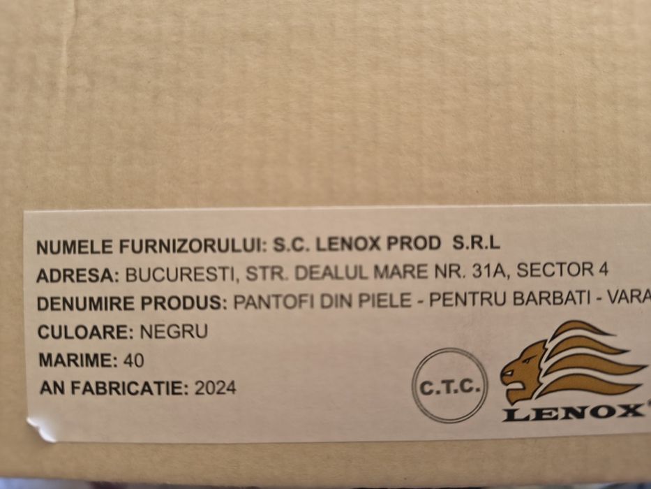 Vand pantofi barbati Lenox 40 noi