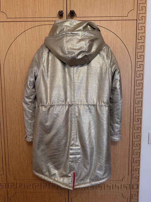 Златна парка с розов пух Zeelane