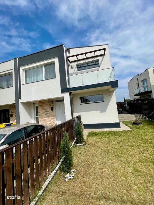 Casa 4 camere de inchiriat Tunari | Curte 120 mp | Terasa 25 mp | 2 pa