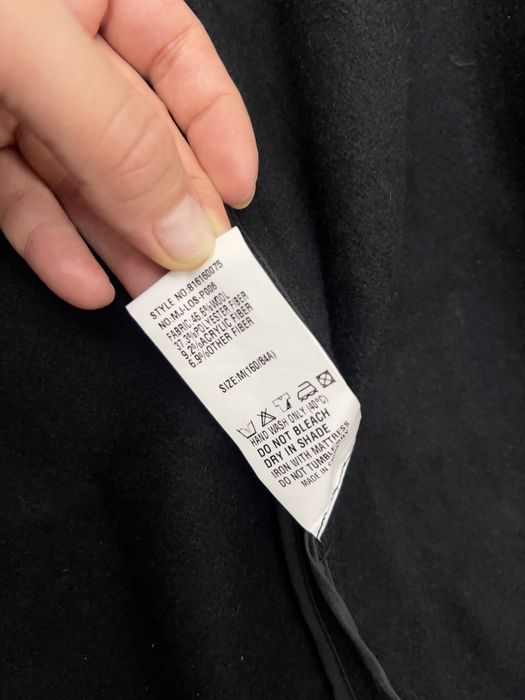 Пальто черное ниже колен