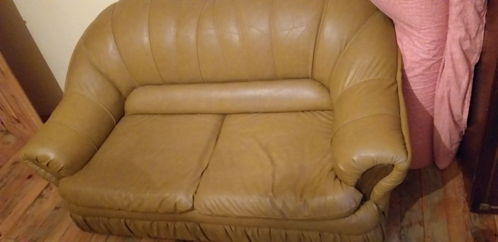 Холна кожена мека мебел