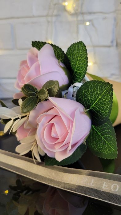 Букет из мыльных роз