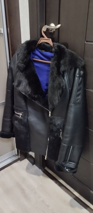 Дублёнка кожаная размер М