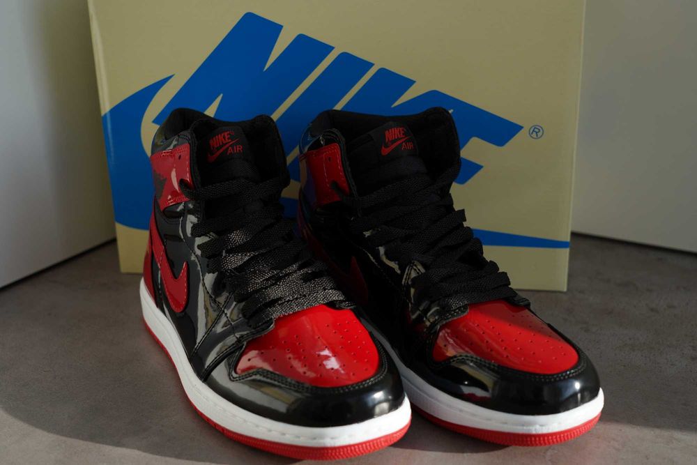 Adidași Jordan 1 PATENT- BRED Noi -Mărimi Disponibile (36-45) Cu Cutie