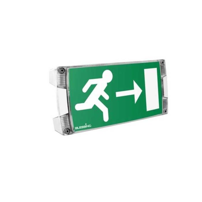 Lampa, indicator iesire de urgenta LED, IP65, Atlantic 230-CG aluminiu