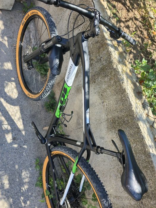 Карбонов XC велосипед цола Wilier 1x12 NX Като нов Проходни оси Rockshox Recon