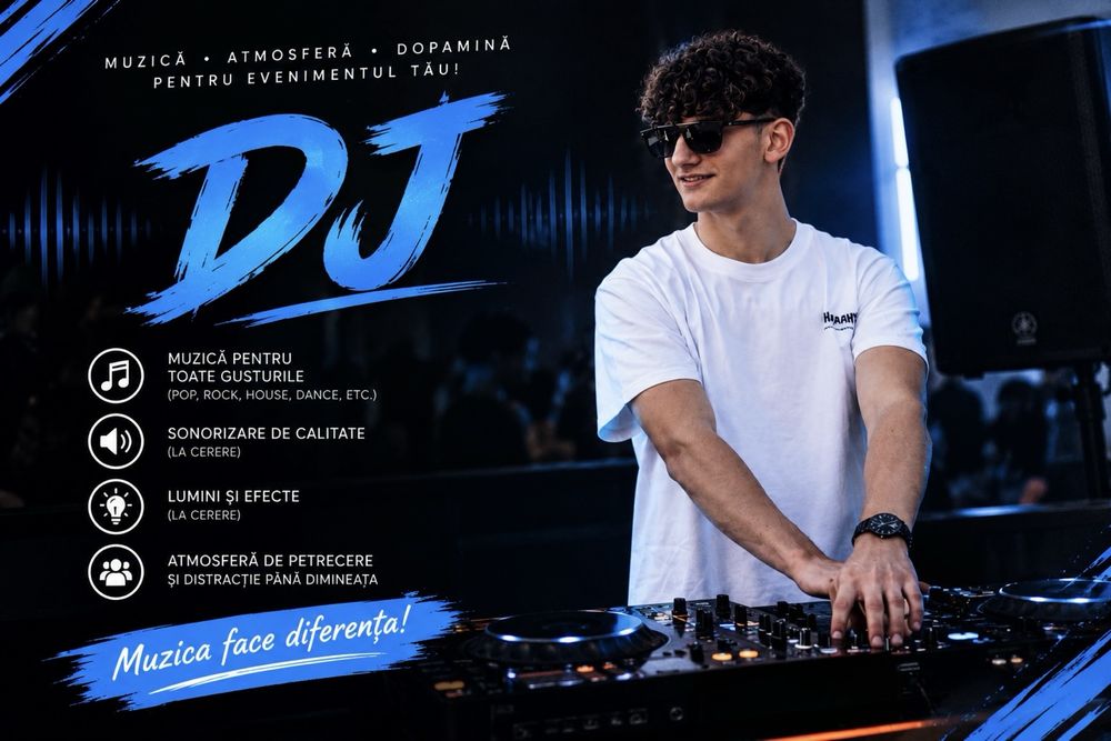 DJ tânăr pentru petreceri și evenimente | Prețuri bune