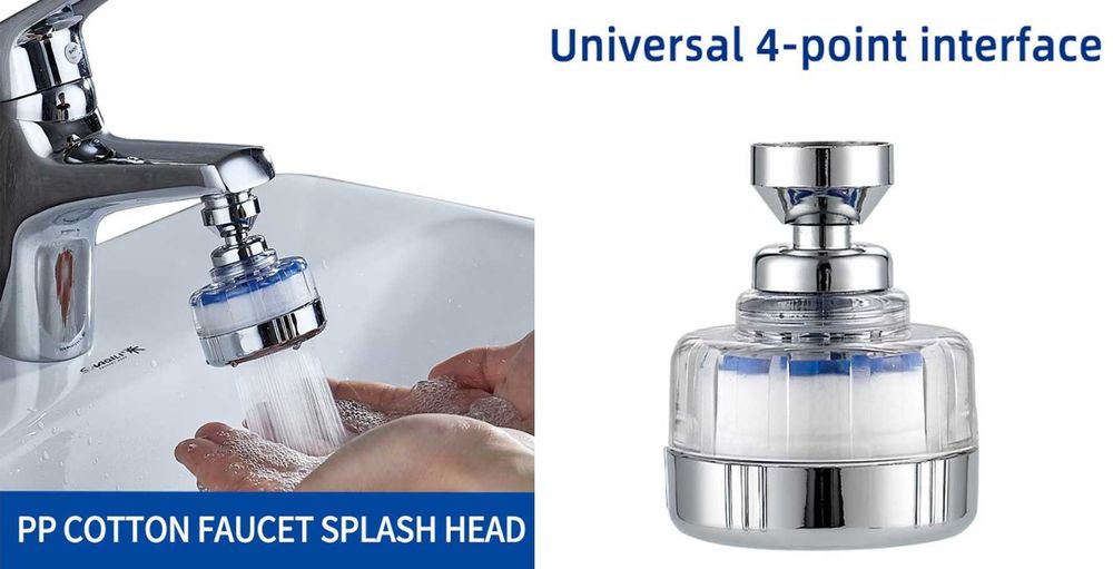 filtru de apa pentru chiuveta robinet bucatarie sau baie universal, mobil in stil cap de dus, nou