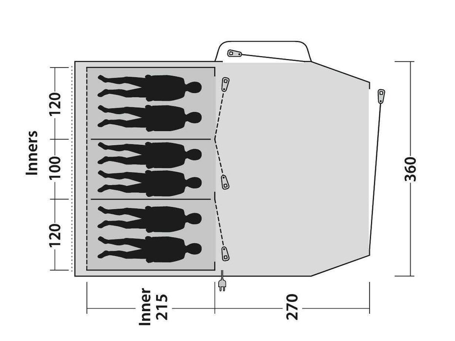 Продавам палатка Outwell Springwood 6SG